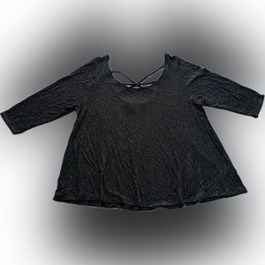 Jennifer Lopez Black Blouse with glitter spots